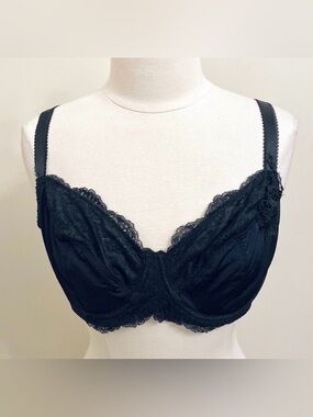 Mariemeili Black Lace Size 38DD Romantic Feminine Glamorous Underwire Bra